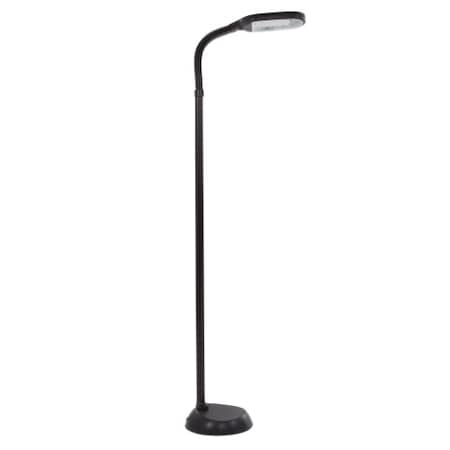Hastings Home Natural Daylight Floor Lamp, Tall Gooseneck Reading, 27W Full Spectrum Bulb, Black 161516MMM